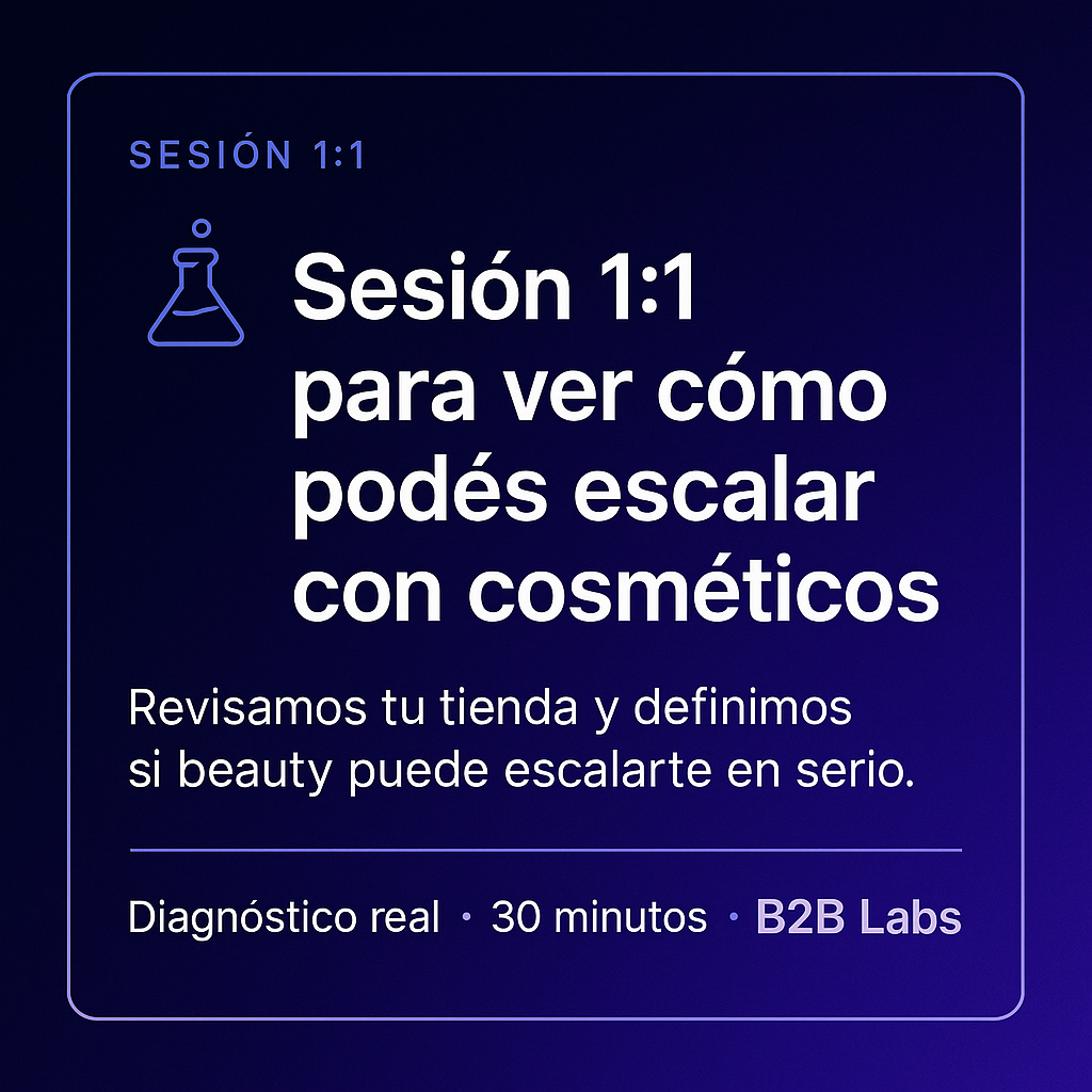 Sesión Estratégica 1:1 para Escalar tu E-commerce Beauty