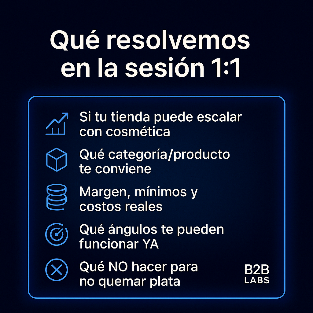 Sesión Estratégica 1:1 para Escalar tu E-commerce Beauty